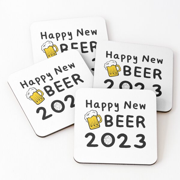 Item preview, HNY 2023,Happy New Year 2023 :Happy New Beer. Black designed and sold by MokonoKokoro.