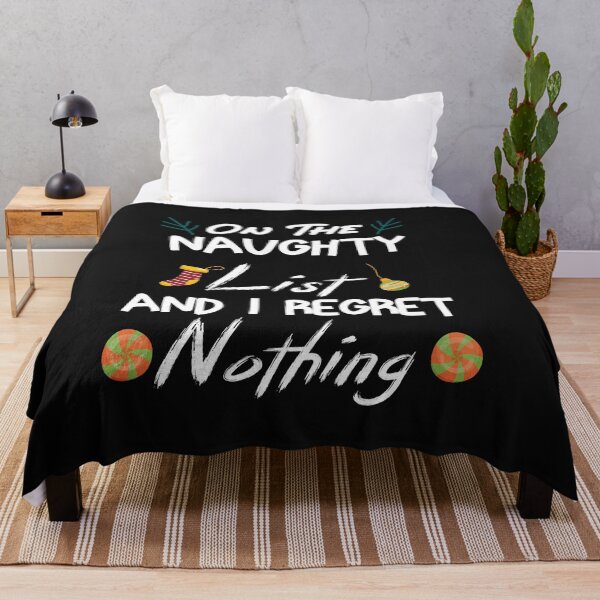 Item preview, On The Naughty List And I Regret Nothing Funny Shirt designed and sold by Pitchou07.