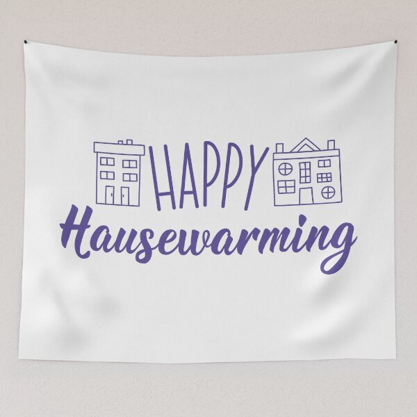 Item preview, Happy housewarming print designed and sold by pidzam4e.