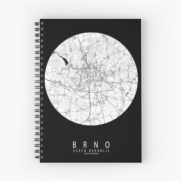 Item preview, Brno City Map of Czech Republic - Full Moon designed and sold by deMAP.