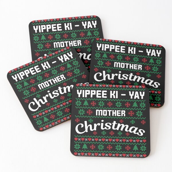 Item preview, Yippee Ki-Yay Mother Christmas Funny Ugly Christmas Sweater Saying designed and sold by designsdetour.