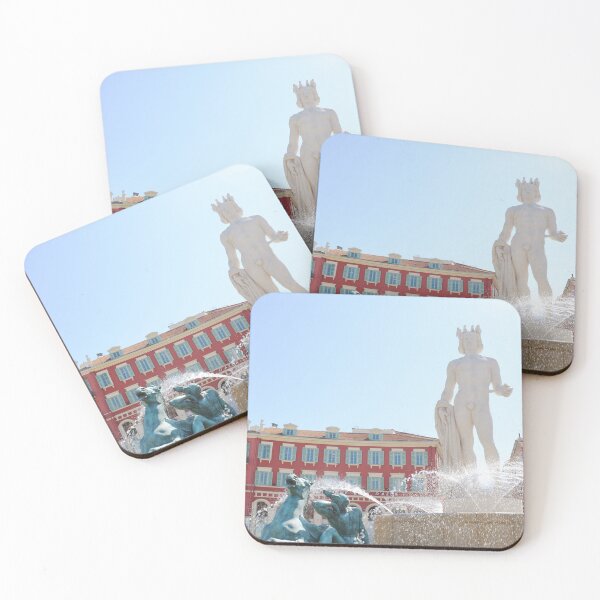 Item preview, Fountain in Central Square of Nice City - France Travel Photography  designed and sold by CarolinaReina.