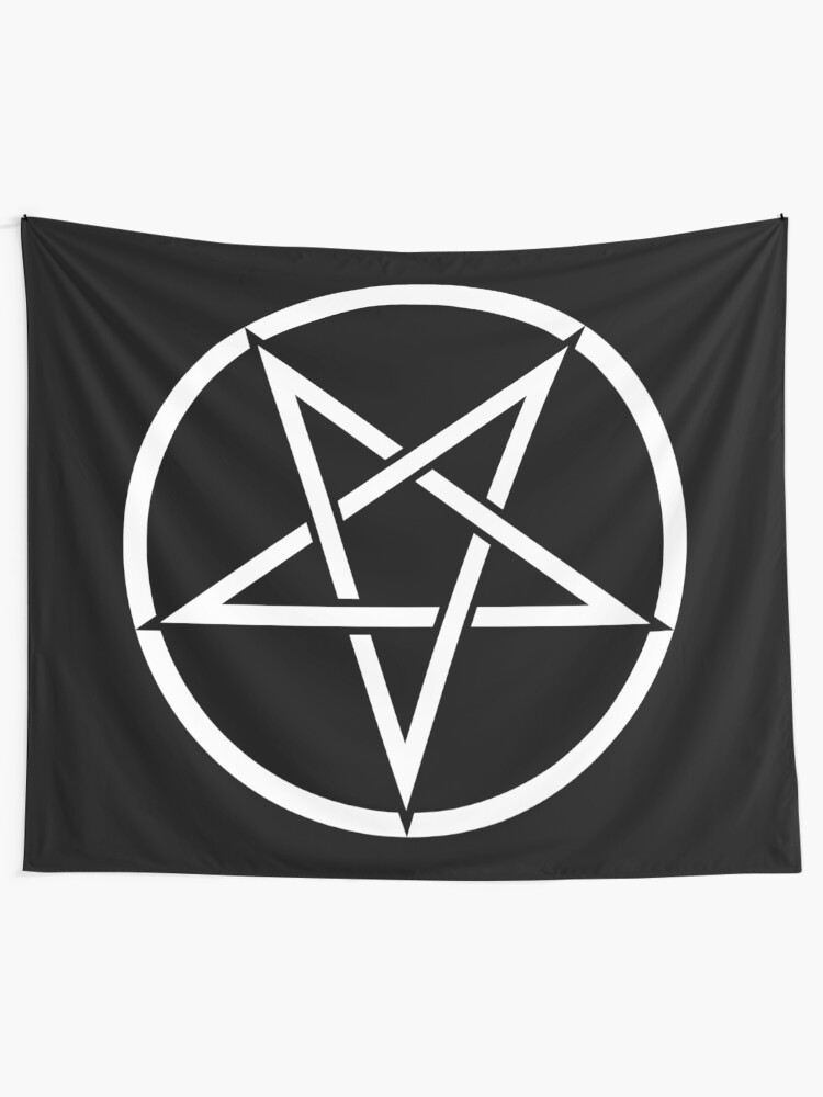 Alternate view of A SIMPLE PENTAGRAM - Art By Kev G Tapestry