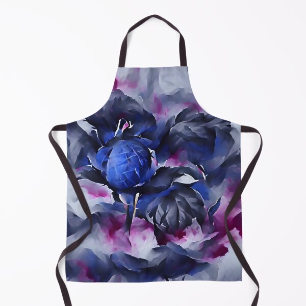Artikelvorschau, Indigo-abstrakte Blumenaquarell-Kunst entworfen und verkauft von Sr-Javier.