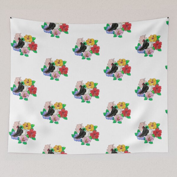 Item preview, Malayan Tapir and Hibiscus designed and sold by YuNikDraw.