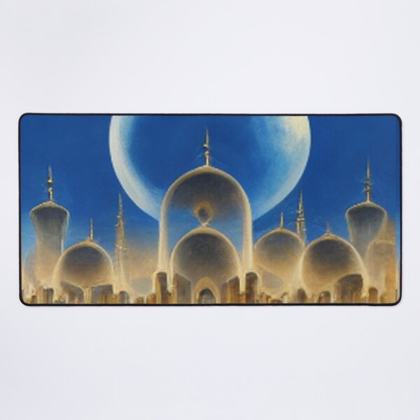 Item preview, painting of the ancient Islamic Arab palace and architecture designed and sold by MaissaArt.
