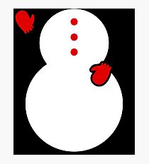 Funny Christmas Snowman Costume 2017 Greeting Gifts Photographic Print