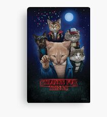 Strange Fur Things Canvas Print