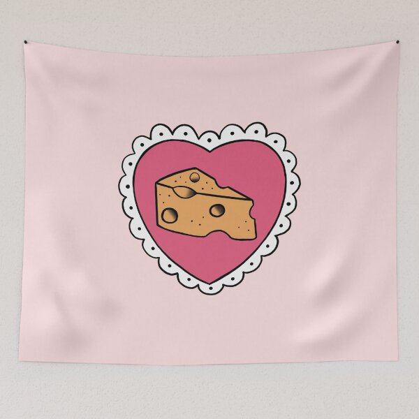 Item preview, Cheese Heart Tattoo designed and sold by retr0babe.