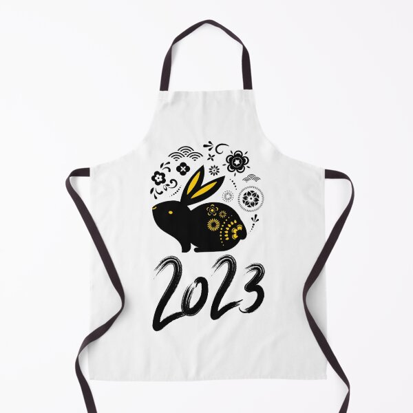 Item preview, HNY 2023,Happy New Year 2023 : Gold Rabbit. Black designed and sold by MokonoKokoro.