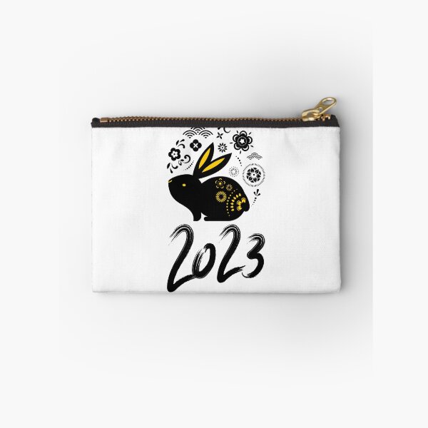 Item preview, HNY 2023,Happy New Year 2023 : Gold Rabbit. Black designed and sold by MokonoKokoro.