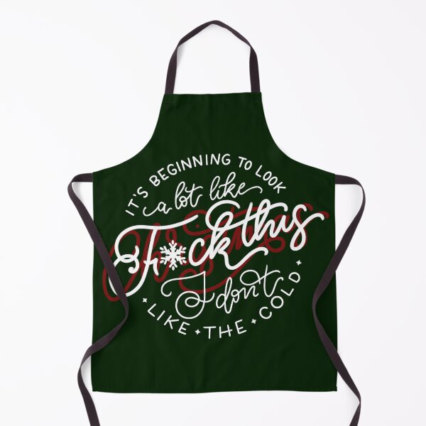 Item preview, it's beginning to look a lot like F*ck this, I don't like the cold - white and red design designed and sold by ILLUSTRATED TAILS.