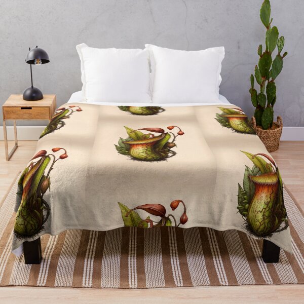 Item preview, Carnivorous House Plant Pitcher Bug Eating Plant Graphic Retro Gift designed and sold by Carnivorous Plant Club ⭐⭐⭐⭐⭐.