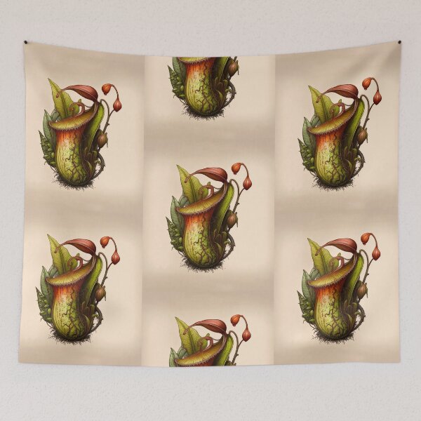Item preview, Carnivorous House Plant Pitcher Bug Eating Plant Graphic Retro Gift designed and sold by Carnivorous  Plant Club ⭐⭐⭐⭐⭐.