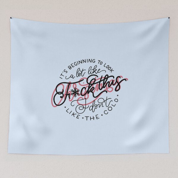Item preview, it's beginning to look a lot like F*ck this, I don't like the cold - black and red design designed and sold by ILLUSTRATED TAILS.