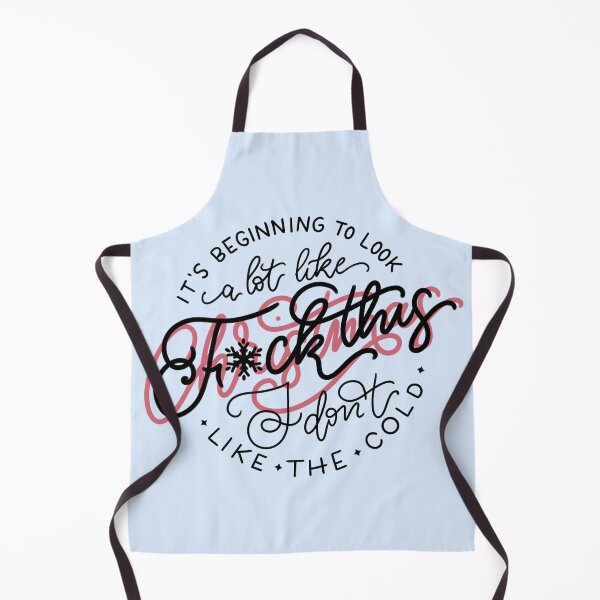 Item preview, it's beginning to look a lot like F*ck this, I don't like the cold - black and red design designed and sold by ILLUSTRATED TAILS.