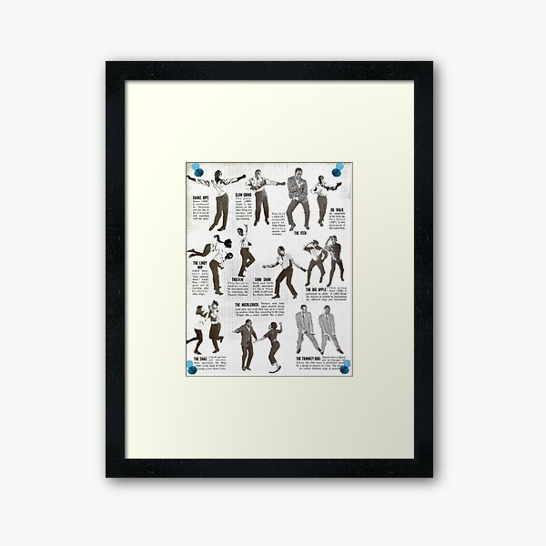 Vista previa del artículo con la obra «Swing Dance Instructional Pictorial», diseñado y vendido por Slinky-Reebs.