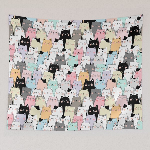 Item preview, Cats Pattern  designed and sold by Paper Bee Gift Shop.