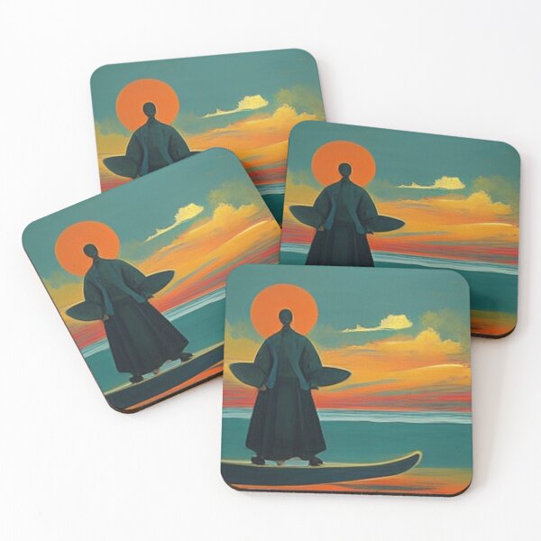 Item preview, ninja chinese man surfing designed and sold by MaissaArt.