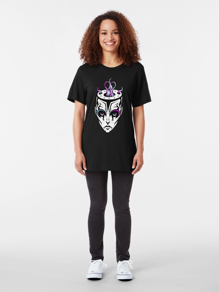 Alternate view of Burn - synthwave remix Slim Fit T-Shirt