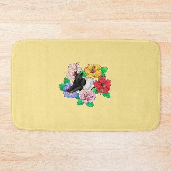 Item preview, Malayan Tapir and Hibiscus - Yellow designed and sold by YuNikDraw.