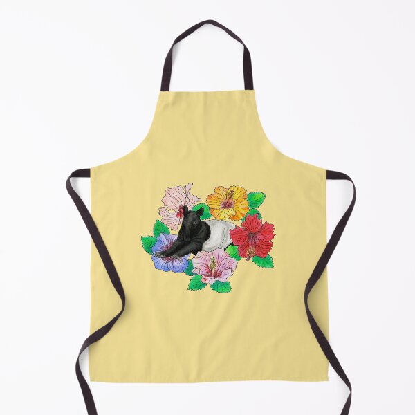 Item preview, Malayan Tapir and Hibiscus - Yellow designed and sold by YuNikDraw.