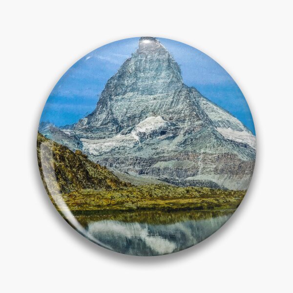 Item preview, Matterhorn Mountain Switzerland Zermatt, European Swiss Alps Mountains, Winter Matterhorn Landscape Oil Paint, Switzerland Highest Peak designed and sold by Paintcorner.