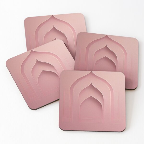 Item preview, pink mosaic and ancient Arab Islamic writing/ piece of art designed and sold by MaissaArt.