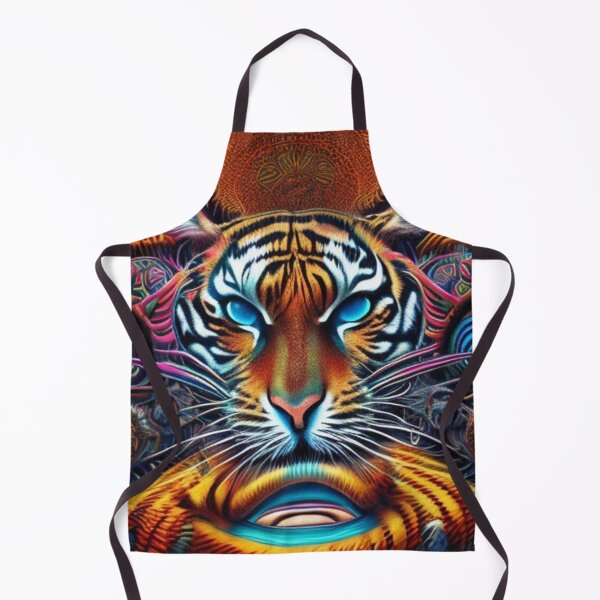 Aperçu de l'œuvre Art unique de style tête de tigre créé par AI créée et vendue par tpixx.