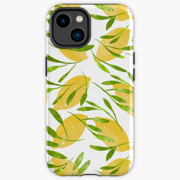 Yellow lemon pattern  iPhone Tough Case