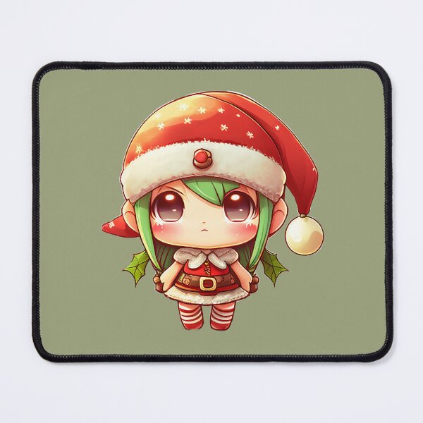 Item preview, Kawaii Christmas Elf designed and sold by Bratak.