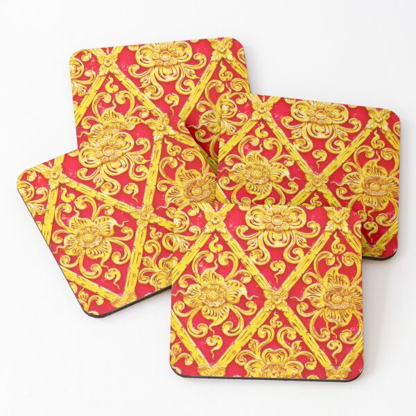 Item preview, Retro Homemade Flowers Patchwork Pattern designed and sold by designforum1968.