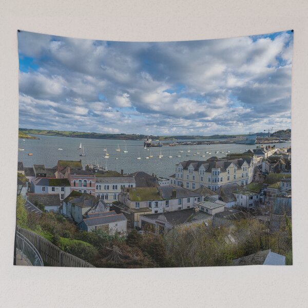 Item preview, Panoramic of Falmouth Bay Cornwall designed and sold by kathleenjean.