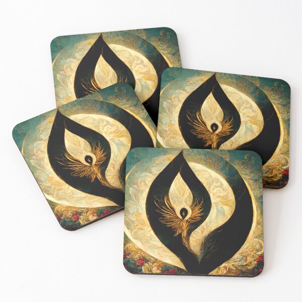 Item preview, The Golden Divine Feminine Shining - spiritual art spiritual artwork spirituality wellness well-being sacred feminine yoni designed and sold by LvSoulCreations.