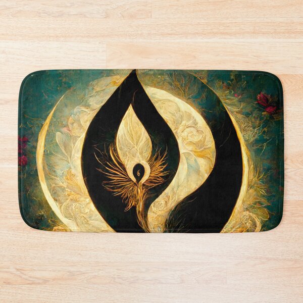 Item preview, The Golden Divine Feminine Shining - spiritual art spiritual artwork spirituality wellness well-being sacred feminine yoni designed and sold by LvSoulCreations.