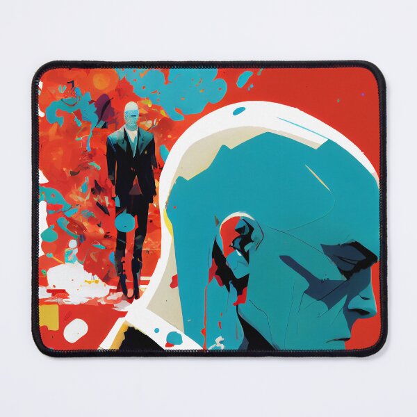 Item preview, Agent 47 from Hitman drawing designed and sold by ChargedShapes.
