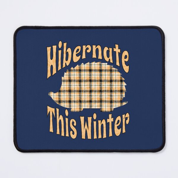 Item preview, Hibernate This Winter Plaid Hedgehog designed and sold by ALesterDesign.