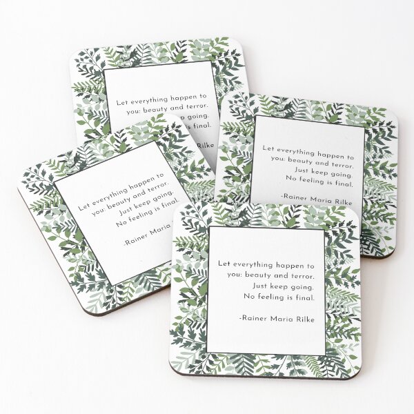 Item preview, Rilke No Feeling is Final Poem designed and sold by BluebellPainter.