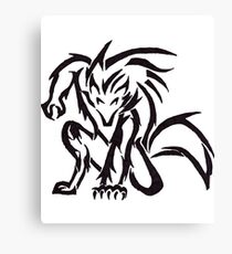 Crouching Werewolf Canvas Print
