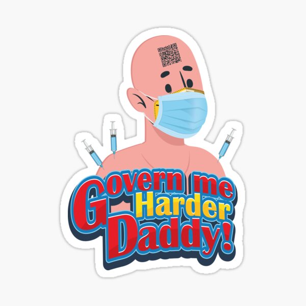 Govern Me Harder Daddy NPC MEME Go Outside Today Car Bumper Vinyl Sticker  Decal