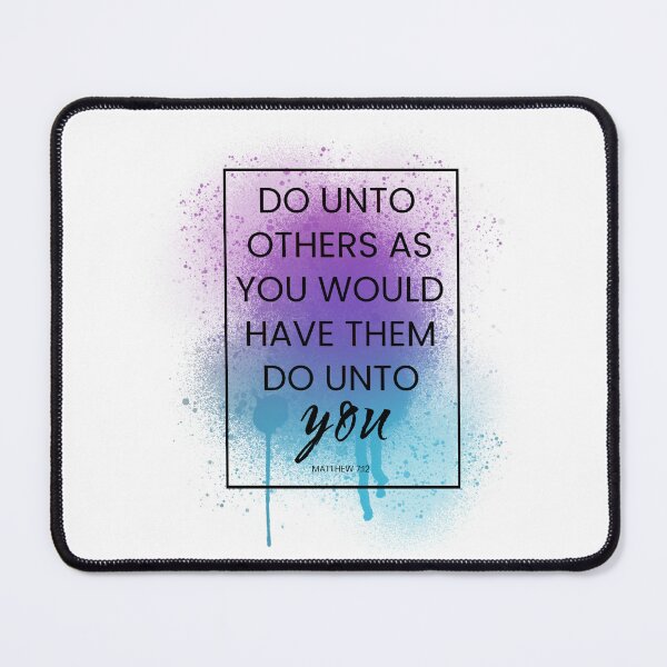 Item preview, Christian Do Unto Others Golden Rule Purple and Blue Splatter Spray Alcohol Ink Bible Verse designed and sold by StephanieWard.