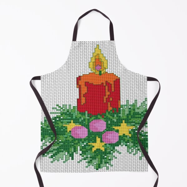 Item preview, Christmas Candle Cross Stitch Photograph designed and sold by taiche.