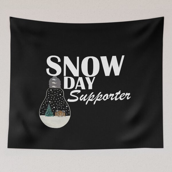 Item preview, Snow Day Supporter Winter nights Make it snow designed and sold by LilaDiams.