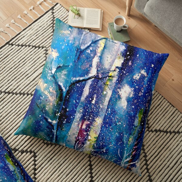 Winter....Grateful Floor Pillow
