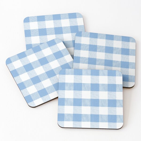 Item preview, Bright Little Boy Blue gingham designed and sold by coverinlove.
