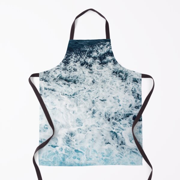 Artikelvorschau, Blue Ocean Waves, Turquoise ocean waves, Turbulence flow in the sea, Vibey, Light blue calm ocean, Foam entworfen und verkauft von Maria Racolta.