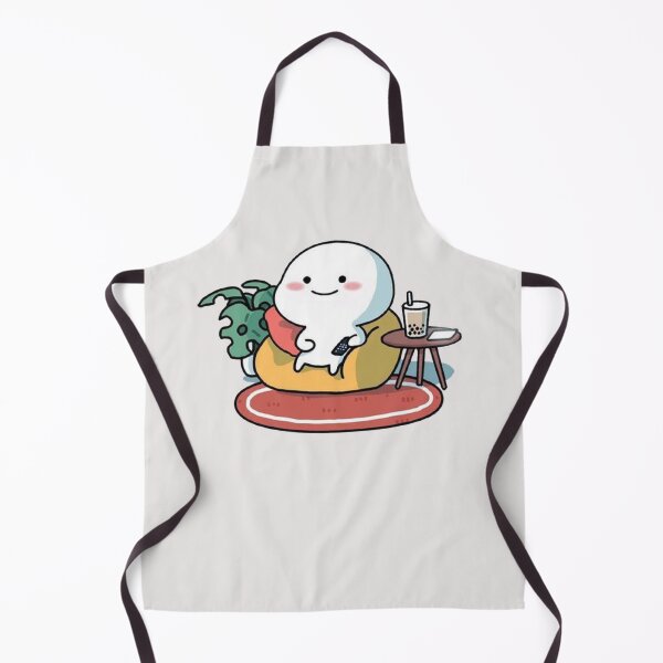 Item preview, White Pentol Chilling On Sofa And Drinking Boba Tea designed and sold by malconerh.