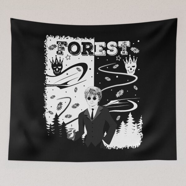 Item preview, Dark Forest Skull, Skulls with Forest designed and sold by MoSaid.