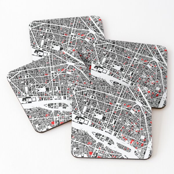 Item preview, Map of Paris, France, with its schools in color designed and sold by jean-nicolas.