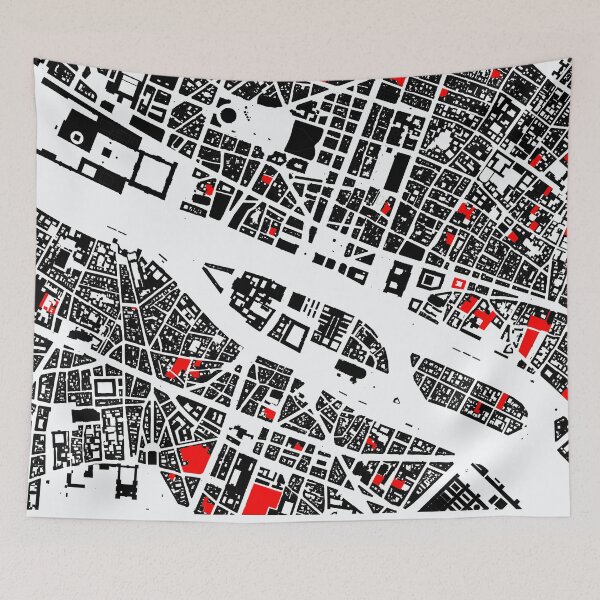 Item preview, Map of Paris, France, with its schools in color designed and sold by jean-nicolas.
